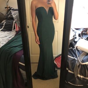 Windsor Hunter Green Long Dress